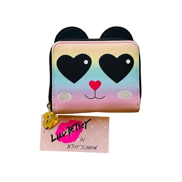 Betsey Johnson Handbags - Luv Betsey Johnson Panda Wallet Valentine Zip Around Bifold Folding LBSassy